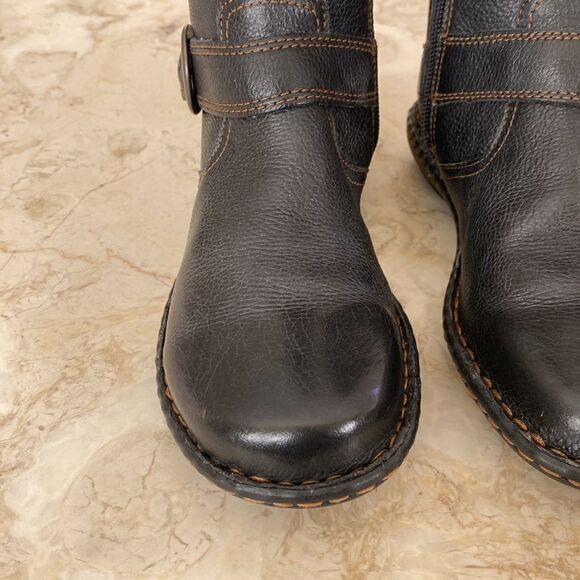 BOC BORN CONCEPT 6 Riding Boots Leather Knee High Black Zip Up - Picture 8 of 15